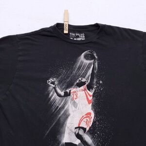 Adidas Houston Rockets #13 Harden Casual Graphic T Shirt Adult Mens Size M Black